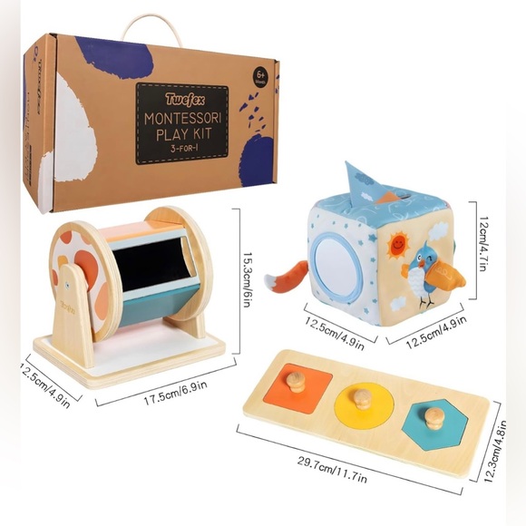 NEW IN BOX TWEFEX MONTESSORI PLAY KIT 3-FOR-1 - Picture 5 of 8